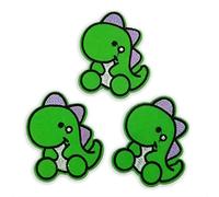 BPA 3 Toppe Termoadesivi Dinosauro Toppe Ricamate per Ferro da Stiro o per Cucire