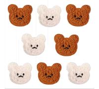BPA 8 Toppe Termoadesivi Toppe Ricamate per Ferro da Stiro o per Cucire-Cartoon Bear