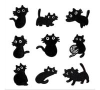 BPA 9 Toppe Termoadesivi Toppe Ricamate per Ferro da Stiro o per Cucire