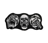 BPA Cranio Toppe Termoadesivi Toppe Ricamate per Ferro da Stiro o per Cucire