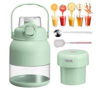 Bpa-Free Electric Citrus Juicer 17 Oz, Portable Blender with Straw and Two Lids, Squeeze and Sip On The Go Juicer (28 Oz)
