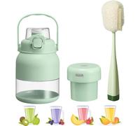 BPA-Free Electric Citrus Juicer 17 oz, Straw, Two Lids, Portable Blender for Smoothies, Shakes, Food Prep & Frozen Blending - Outdoor Fun