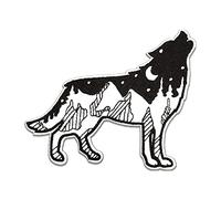 BPA Toppe Termoadesivi Lupo Toppe Ricamate per Ferro da Stiro o per Cucire