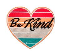BPA Toppe Termoadesivi Toppe Ricamate per Ferro da Stiro o per Cucire-Be Kind