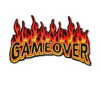 BPA Toppe Termoadesivi Toppe Ricamate per Ferro da Stiro o per Cucire-Gameover