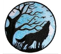 BPA Toppe Termoadesivi Toppe Ricamate per Ferro da Stiro o per Cucire-Lupo Paesaggi