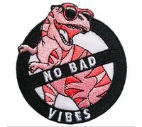 BPA Toppe Termoadesivi Toppe Ricamate per Ferro da Stiro o per Cucire-No Bad Vibes