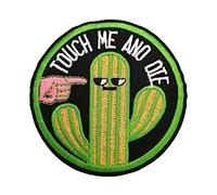 BPA Toppe Termoadesivi Toppe Ricamate per Ferro da Stiro o per Cucire-Touch Me And Die