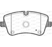 BPA0768.00 OPEN PARTS Kit pastiglie freno, Freno a disco per MERCEDES-BENZ