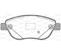 BPA0859.12 OPEN PARTS Kit pastiglie freno, Freno a disco per ABARTH,FIAT,OPEL,VA