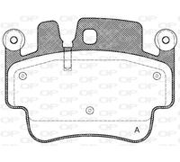 BPA0982.00 OPEN PARTS Kit pastiglie freno, Freno a disco per PORSCHE