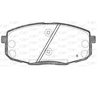 BPA1038.12 OPEN PARTS Kit pastiglie freno, Freno a disco per HYUNDAI,KIA
