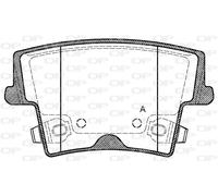 BPA1127.08 OPEN PARTS Kit pastiglie freno, Freno a disco per CHRYSLER,LANCIA