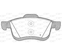 BPA1183.01 OPEN PARTS Kit pastiglie freno, Freno a disco per FIAT,OPEL,VAUXHALL