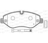 BPA1245.00 OPEN PARTS Kit pastiglie freno, Freno a disco per MERCEDES-BENZ,VW