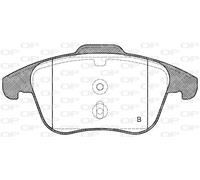 BPA1249.00 OPEN PARTS Kit pastiglie freno, Freno a disco per CITROËN,DS,OPEL,PEU