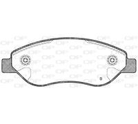 BPA1276.01 OPEN PARTS Kit pastiglie freno, Freno a disco per OPEL,VAUXHALL