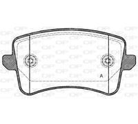 BPA1343.00 OPEN PARTS Kit pastiglie freno, Freno a disco per AUDI