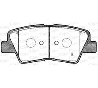 BPA1362.52 OPEN PARTS Kit pastiglie freno, Freno a disco per HYUNDAI,KG MOBILITY