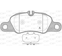 BPA1366.00 OPEN PARTS Kit pastiglie freno, Freno a disco per PORSCHE