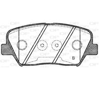 BPA1412.02 OPEN PARTS Kit pastiglie freno, Freno a disco per GENESIS,HYUNDAI,KIA