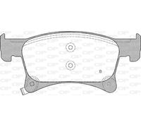 BPA1580.02 OPEN PARTS Kit pastiglie freno, Freno a disco per OPEL,VAUXHALL