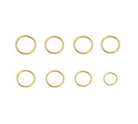 BPABDEITR Anelli di Salto Aperti E Chiusi in Acciaio Inossidabile 100-200 Pezzi di Dimensioni Multiple for Gioielli Fai-da-Te(Closed Ringx100pcs,10mm x 1.0mm)