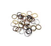BPABDEITR Anelli di Salto Connettori Divisi Multicolor 3-20mm Confezione da 50-200 Pezzi for La Creazione di Gioielli Fai da Te(Color 11,18mm x 50Pcs)