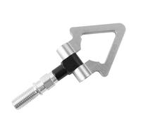 BPABDEITR Anello di rimorchio Gancio di Traino, Gancio di Traino for Auto con Filettatura M18x2,5, Circolare/Triangolare, Pieghevole, Multicolore(Silver)