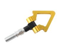 BPABDEITR Anello di rimorchio Gancio di Traino, Gancio di Traino for Auto con Filettatura M18x2,5, Circolare/Triangolare, Pieghevole, Multicolore(Gold)