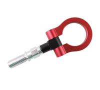 BPABDEITR Anello di rimorchio Gancio di Traino, Gancio di Traino for Auto con Filettatura M18x2,5, Circolare/Triangolare, Pieghevole, Multicolore(Red-01)