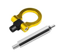 BPABDEITR Anello di rimorchio Gancio di Traino, Gancio di Traino for Auto in Alluminio Multicolore(Gold)
