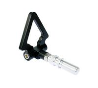 BPABDEITR Anello di rimorchio Gancio di Traino, Gancio di Traino Pieghevole in Alluminio Multicolore for Auto Anteriore e Posteriore(Schwarz)