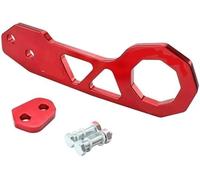 BPABDEITR Anello di rimorchio Gancio di Traino, Gancio di Traino Posteriore Pieghevole for Auto da Corsa con Adattatore in Lega di Alluminio Multicolore(Red)