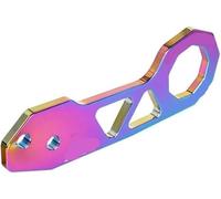BPABDEITR Anello di rimorchio Gancio di Traino, Gancio di Traino Posteriore Pieghevole for Auto da Corsa in Lega di Alluminio 6061 Multicolore(Neo Chrome)