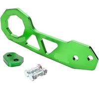 BPABDEITR Anello di rimorchio Gancio di Traino, Gancio di Traino Posteriore Pieghevole for Auto da Corsa con Adattatore in Lega di Alluminio Multicolore(Green)
