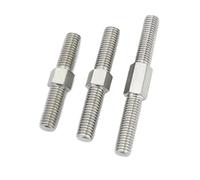 BPABDEITR Barra filettata a doppia estremità in acciaio inossidabile 304 M6 M8 40 mm-90 mm confezione da 2(M6x90mm 2pcs)