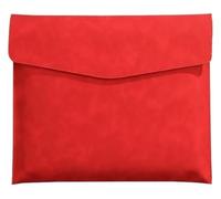 BPABDEITR Busta portadocumenti in similpelle A4 - Multicolore - 331x240 mm - Confezione da 4 - Elegante soluzione di archiviazione(Red)