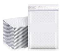 BPABDEITR Buste Imbottite In Polietilene Di Varie Dimensioni, Confezione Da 10/20/30/50/60 Pezzi, Autosigillanti(White-15x18cm,50PCS)