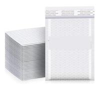 BPABDEITR Buste Postali Imbottite Autosigillanti Multicolori, Dimensioni Multiple, 10-60 Pezzi(White- 11x11cm,60PCS)