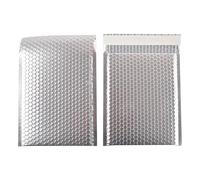 BPABDEITR Buste Postali Imbottite In Polietilene Argento Di Varie Dimensioni, Confezione Da 20/50/100 Pezzi(20X25CM 50pcs)
