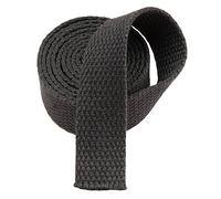 BPABDEITR Cinghia in fettuccia di Poliestere e Cotone a Spina di Pesce, 25 mm di Larghezza, Multicolore, 5-20 Iarde(Dark Grey,20 Yard)