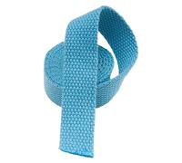 BPABDEITR Cinghia in fettuccia di Poliestere e Cotone a Spina di Pesce, 25 mm di Larghezza, Multicolore, 5-20 Iarde(Light Blue,20 Yard)