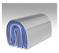 BPABDEITR Coperta da picnic pieghevole, materassino in alluminio, materassino in schiuma, 4 mm di spessore, for esterni, bifacciale, isolante termico, varie misure, argento(1.8m x 2m)