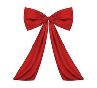 BPABDEITR Decorazioni con Fiocco in Nastro di Raso, Fiocco da Appendere, Multicolore, 105x6,5x5 cm(Red)