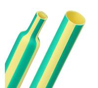 BPABDEITR Guaina Termorestringente In PE Da 1 M, Rapporto 3:1, Multicolore, Diametro 6,4 Mm(Yellow Green)