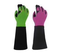 BPABDEITR Guanti da giardinaggio lunghi 15 pollici multicolore for la potatura delle rose(Green Purple)