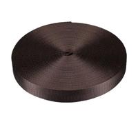 BPABDEITR Nastro in Nylon con fettuccia Multicolore, Larghezza 25 mm-38 mm, Lunghezza 5-20 Iarde(Coffee,25mm/5 Yards)