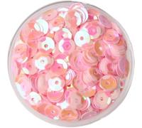 BPABDEITR Paillettes for cucito e artigianato a tazza rotonda multicolore 4-8 mm(Ab Pink,4mm 10g 1500pcs)