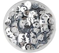 BPABDEITR Paillettes for cucito e artigianato a tazza rotonda multicolore 4-8 mm(Silver,8mm 10g 360pcs)